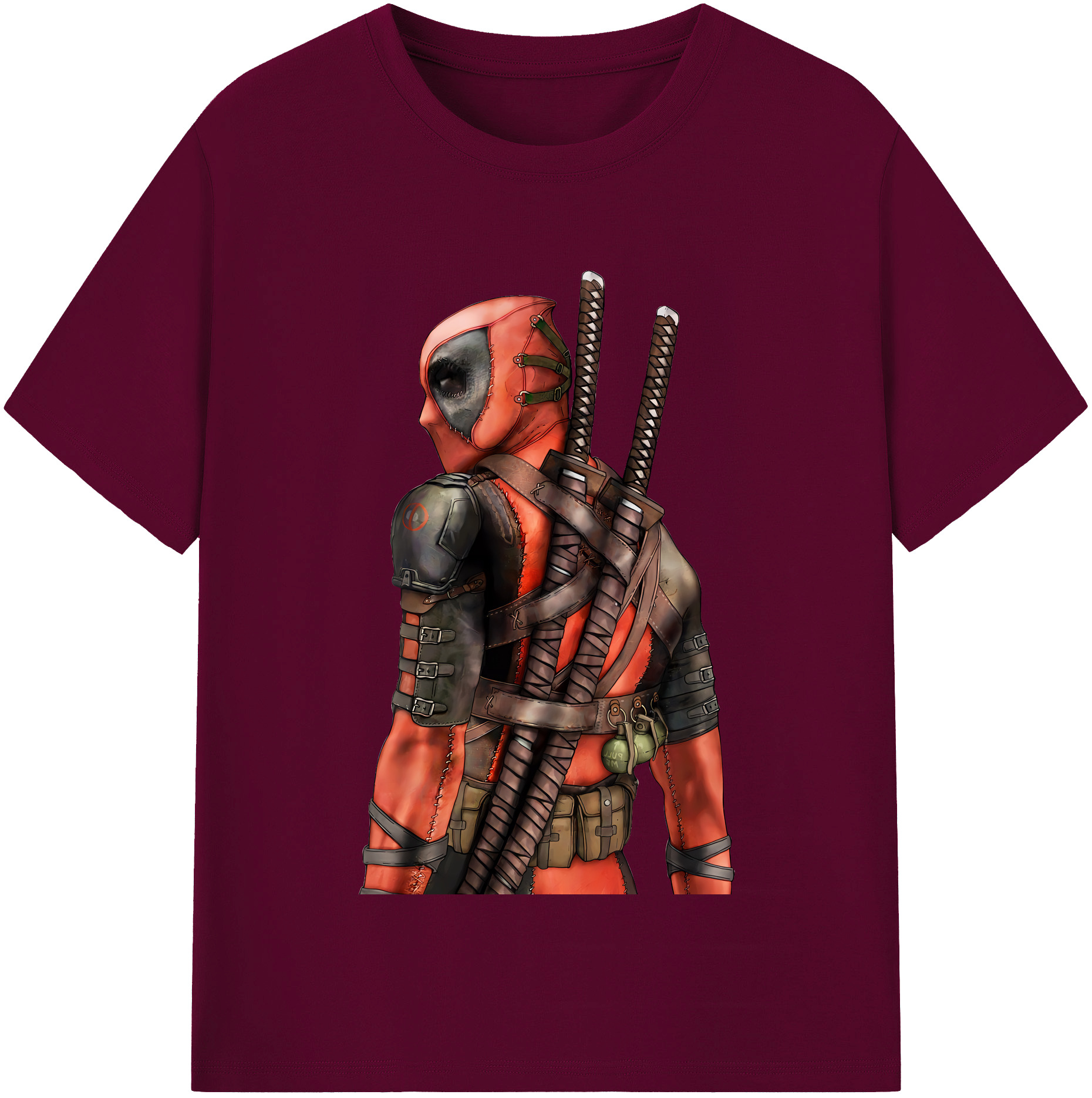 （画像用） Deadpool デッドプール レディースカジュアルプリントTシャツ（綿100％）